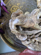 Load image into Gallery viewer, Antique Carved Chinese Soapstone Incense Burner With Foo Dogs