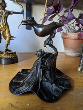 Load image into Gallery viewer, Meiji Japanese Koro Bonze of Perched Bird