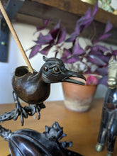 Load image into Gallery viewer, Meiji Japanese Koro Bonze of Perched Bird
