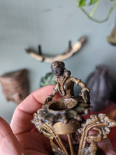 Load image into Gallery viewer, Antique Indian Bronze Candle Holder