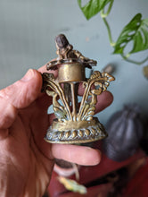 Load image into Gallery viewer, Antique Indian Bronze Candle Holder