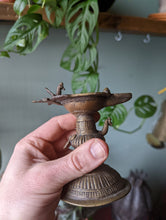 Load image into Gallery viewer, Antique Indian Bronze Diya Oil Lamp