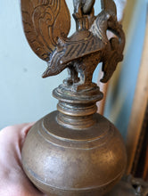 Load image into Gallery viewer, Antique Indian Hanging Bronze Deccan / Diya Oil Lamp