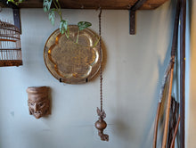 Load image into Gallery viewer, Antique Indian Hanging Bronze Deccan / Diya Oil Lamp