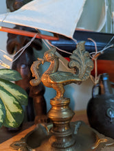 Load image into Gallery viewer, Antique Indian Bronze Deccan Oil Lamp
