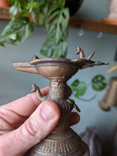 Load image into Gallery viewer, Antique Indian Bronze Diya Oil Lamp