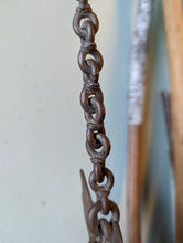 Load image into Gallery viewer, Antique Indian Hanging Bronze Deccan / Diya Oil Lamp