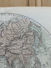 Load image into Gallery viewer, 1858 Original James Virtue Map of the Eastern Hemisphere ( Asia, Africa, Australia )