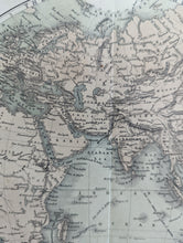 Load image into Gallery viewer, 1858 Original James Virtue Map of the Eastern Hemisphere ( Asia, Africa, Australia )