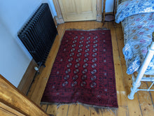Load image into Gallery viewer, 3'7"x6'3" Hand Knotted Antique Wool Tekki Bokhara Rug - 190x116