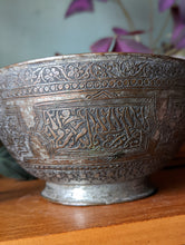Load image into Gallery viewer, 19th Century Engraved Parsee Food Bowl