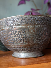 Load image into Gallery viewer, 19th Century Engraved Parsee Food Bowl
