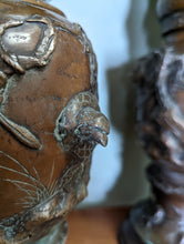 Load image into Gallery viewer, Pair Japanese Meiji Bronze Dragon Vases - 19th Century