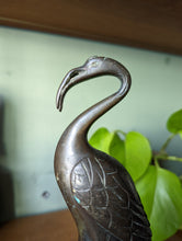 Load image into Gallery viewer, Japanese Bronze Figure of a Crane on a Turtle, 19th Century
