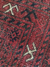 Load image into Gallery viewer, 3'7"x6'3" Hand Knotted Antique Wool Tekki Bokhara Rug - 190x116