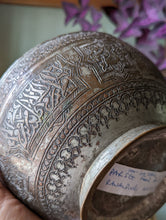 Load image into Gallery viewer, 19th Century Engraved Parsee Food Bowl