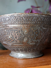 Load image into Gallery viewer, 19th Century Engraved Parsee Food Bowl