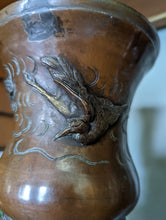 Load image into Gallery viewer, Pair Japanese Meiji Bronze Dragon Vases - 19th Century