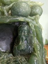 Load image into Gallery viewer, Carved Jade Go Players Under Apple Tree