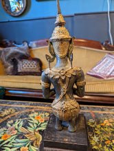 Load image into Gallery viewer, Large Gilt Bronze Thai thephanom Statue