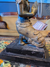 Load image into Gallery viewer, Large Gilt Bronze Thai thephanom Statue