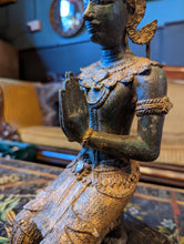 Load image into Gallery viewer, Large Gilt Bronze Thai thephanom Statue