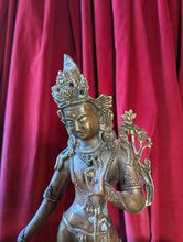 Load image into Gallery viewer, Large Antique Indonesian Dewi Sri Statue