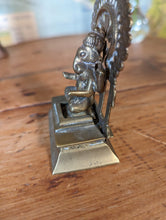 Load image into Gallery viewer, Small Indian Brass Statue of Hindu Deity Ganesh