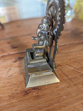 Load image into Gallery viewer, Small Indian Brass Statue of Hindu Deity Ganesh