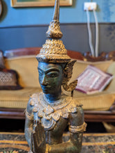 Load image into Gallery viewer, Large Gilt Bronze Thai thephanom Statue