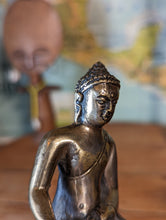 Load image into Gallery viewer, Vintage Tibetan Gold Gilded Cast Statue of Buddha