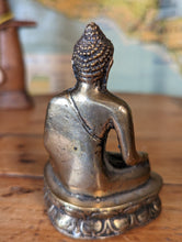 Load image into Gallery viewer, Vintage Tibetan Gold Gilded Cast Statue of Buddha