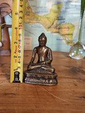 Load image into Gallery viewer, Vintage Tibetan Gold Gilded Cast Statue of Buddha
