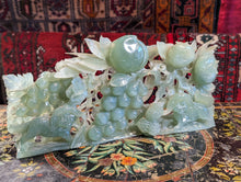 Load image into Gallery viewer, Vintage Carved Jade - Dogs Under Apple Tree