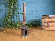 Load image into Gallery viewer, Early 20th.C Brass Laboratory Microscope