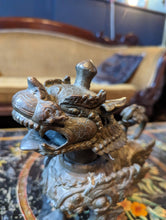 Load image into Gallery viewer, Antique Tibetan Bronze Foo Dog Figurine