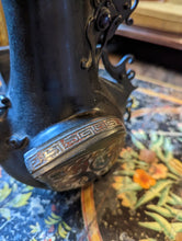 Load image into Gallery viewer, Unusual Antique Japanese Champleve Bronze Vase in Form of Cock