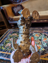 Load image into Gallery viewer, Antique Tibetan Bronze Foo Dog Figurine