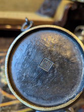 Load image into Gallery viewer, Unusual Antique Japanese Champleve Bronze Vase in Form of Cock