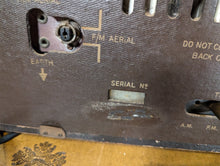 Load image into Gallery viewer, Ekco U243 Vintage Wooden Case Art Radio