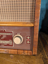 Load image into Gallery viewer, Ekco U243 Vintage Wooden Case Art Radio