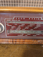 Load image into Gallery viewer, Ekco U243 Vintage Wooden Case Art Radio