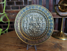 Load image into Gallery viewer, Antique Indian Hindu Copper Engraved Charger / Plate - Shashti
