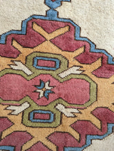 Load image into Gallery viewer, 7'1"x4'6" Vintage Turkish Hand Knotted Wool Konya Rug - 217 x 137