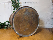 Load image into Gallery viewer, Vintage English Brass Helmet Coal Scuttle