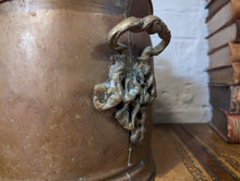 Load image into Gallery viewer, Vintage English Brass Helmet Coal Scuttle