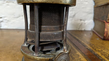 Load image into Gallery viewer, Antique Patterson A1 Brass Miners Safety Lamp