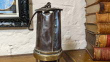 Load image into Gallery viewer, Antique Patterson A1 Brass Miners Safety Lamp
