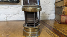 Load image into Gallery viewer, Antique Patterson A1 Brass Miners Safety Lamp