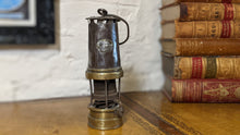 Load image into Gallery viewer, Antique Patterson A1 Brass Miners Safety Lamp